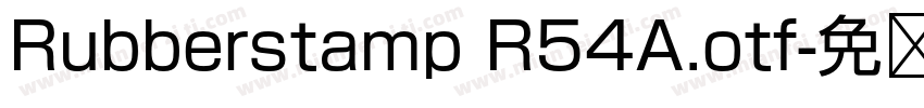 Rubberstamp R54A.otf字体转换
